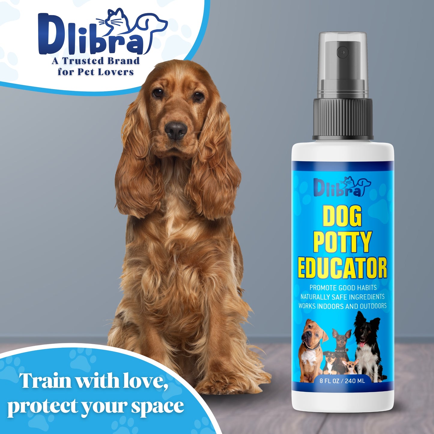 Dog Potty Educator Spray – Natural Pee Deterrent for Dogs | Indoor & Outdoor Protection | Dog Training Spray to Prevent Marking & Accidents